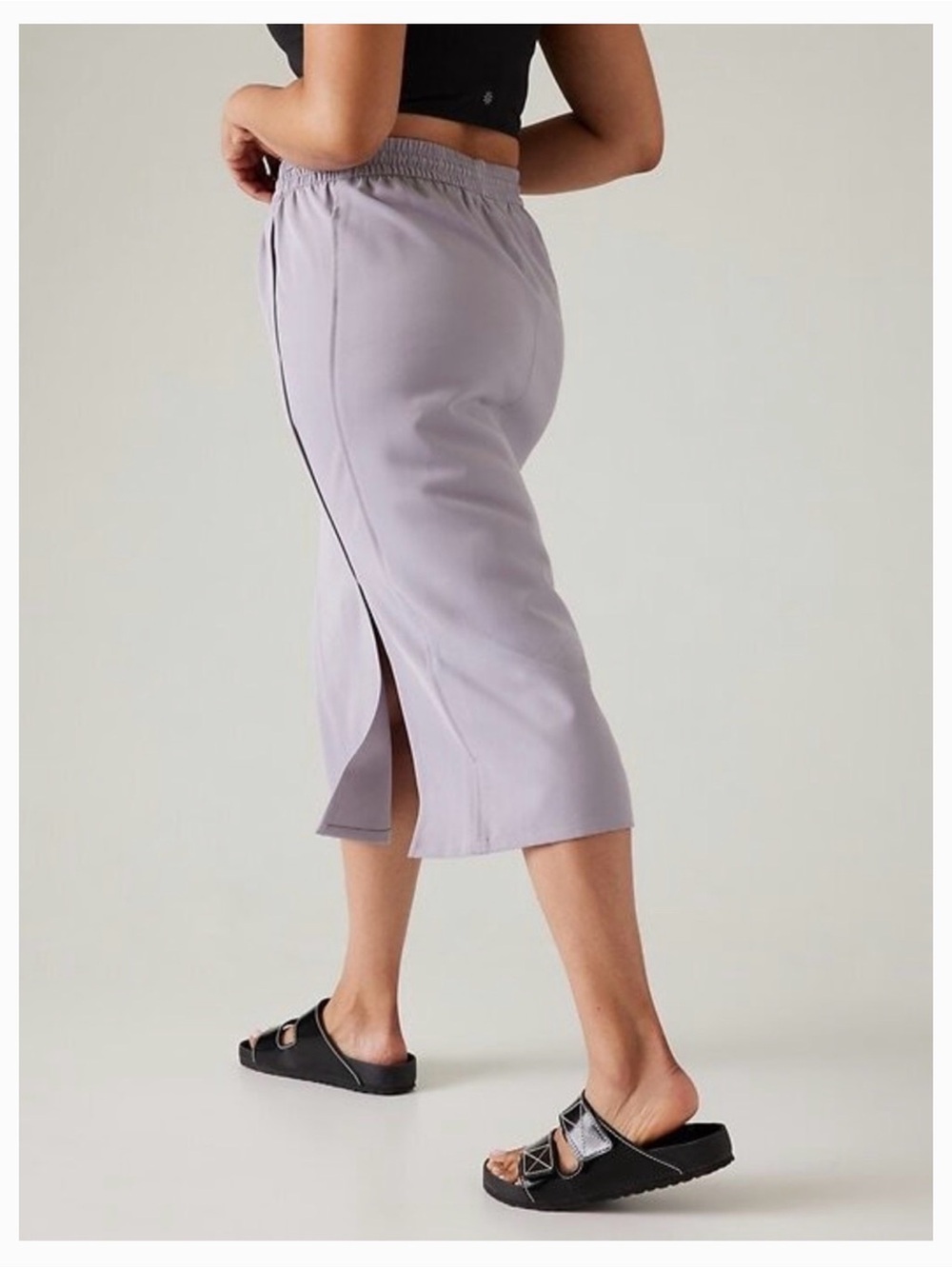 Athleta Lilac Midi Skirt with Side Slit